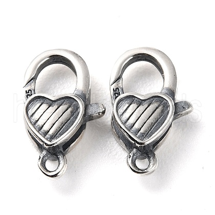 925 Thailand Sterling Silver Lobster Claw Clasps STER-D003-17AS-1