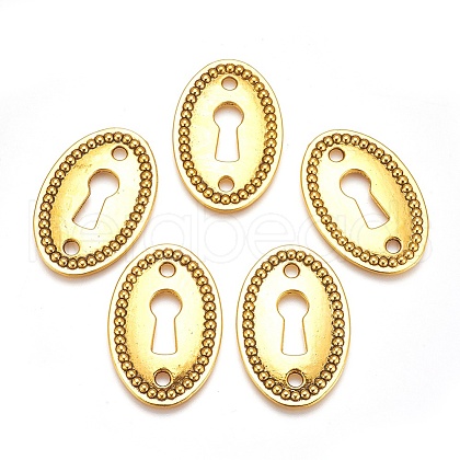 Tibetan Style Alloy Links TIBE-A35130-AG-NR-1