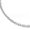 304 Stainless Steel Cable Chain Bracelet for Men Women STAS-B039-04P-2