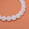Round Natural White Jade Bead Strands X-G-R345-4mm-06-2