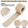 2M PVC Double Face Imitation Leather Ribbons SRIB-WH0011-127D-06-2