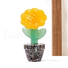 Natural Jasper Potted Plate Display Decorations PW-WGF190A-03-1