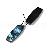 2Pcs Natural Abalone Shell/Paua Shell Pendants SHEL-A005-01D-2