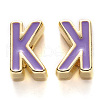 Rack Plating Alloy Enamel Beads ENAM-S122-033K-NR-2