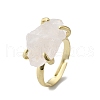 Natural Quartz Crystal Finger Rings RJEW-B122-01G-04-4