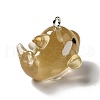 Marine Series Transparent Resin Pendants RESI-E031-02P-12-2