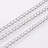 Non-Tarnish 3.28 Feet 304 Stainless Steel Curb Chains X-CHS-F003-13P-1