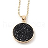Alloy Rhinestone Pendant Necklaces NJEW-H306-A10-G-2