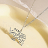 Non-Tarnish Stainless Steel Pendant Necklaces ED4076-2-1