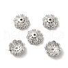 Brass Micro Pave Cubic Zirconia Bead Cap KK-E068-VF836-1-2