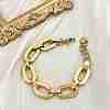 304 Stainless Steel Cable Chain Bracelets for Women BJEW-S173-02A-G-1