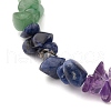 Natural Gemstone Beaded Anklets & Stretch Bracelets Jewelry Sets SJEW-JS01133-3