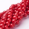 Synthetic Mashan Jade Round Beads Strands G-D263-8mm-XS31-01-2