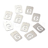 304 Stainless Steel Pendants STAS-K216-49G-P-2