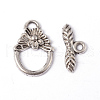 Tibetan Style Toggle Clasps X-A0122Y-1
