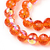 Transparent Electroplate Glass Beads Strands EGLA-N012-001-B03-3