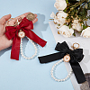 Beebeecraft 2Pcs 2 Colors Polyester Keychains KEYC-BBC0001-04B-3