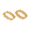 Brass Micro Pave Cubic Zirconia Linking Rings KK-D160-63G-2