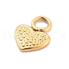 Ion Plating(IP) 304 Stainless Steel Charms STAS-P379-32G-2