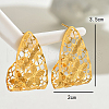 Alloy Hollow Flower Stud Earrings GR6330-3