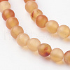 Natural Red Agate Bead Strands G-G735-64F-4mm-3