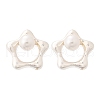 925 Sterling Silver Stud Earrings EJEW-D317-01S-4