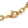 PVD Vacuum Plating 201 Stainless Steel Cable Chain Bracelets BJEW-B078-63G-3