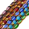 Electroplate Glass Beads Strands EGLA-N008-015-1