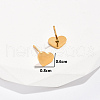 Stainless Steel Heart Stud Earrings CE5894-4
