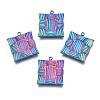 Ion Plating(IP) 304 Stainless Steel Pendants STAS-N098-028-1