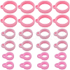 Gorgecraft 60Pcs 3 Style Silicone Pendant SIL-GF0001-28C-1