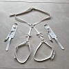 Bowknot Alloy & Imitation Leather Waist Chains FS-WGFD006-10-1