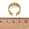 Stainless Steel Adjustable Cuff Rings for Women RJEW-B126-02G-5