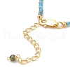 Natural Apatite Bead Bracelets BJEW-E098-07G-02-3