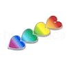 Valentine's Day Theme Gradient Color Acrylic Pendants OACR-Q100-11B-2