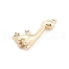 Brass Micro Pave Cubic Zirconia Pendants KK-M306-06G-10-2