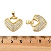 Brass Micro Pave Cubic Zirconia Pendants KK-R229-11G-D-3