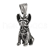 304 Stainless Steel Pendants STAS-V008-06AS-1