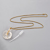 Natural Quartz Crystal Openable Perfume Bottle Pendant Necklaces NJEW-H216-04G-1