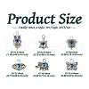 6Pcs Tibetan Style Alloy Pendant PALLOY-TA00004-4