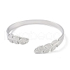 Non-Tarnish 304 Stainless Steel Open Cuff Bangles for Women BJEW-C071-10P-2