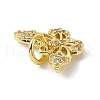 Brass Micro Pave Cubic Zirconia Charms ZIRC-F132-14G-3