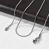 Non-Tarnish 304 Stainless Steel Square Snake Chains Necklaces NJEW-P170-01P-05-2