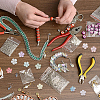 DELORIGIN 200Pcs 10 Colors Resin Bead Caps FIND-DR0001-40-7