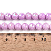 Electroplate Glass Beads Strands GLAA-N010-8mm-10-4