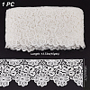15 Yards Cotton Embroidery Flower Lace Ribbon OCOR-WH0086-91B-2