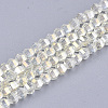 Electroplate Glass Beads Strands EGLA-S176-07B-B05-1