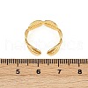 Brass Adjustable Cuff Rings for Women RJEW-B132-02A-G-5