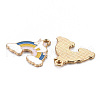 Alloy Enamel Pendants ENAM-S126-089-NR-3