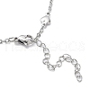 Non-Tarnish 304 Stainless Steel Heart Link Chain Necklace NJEW-K249-09P-3